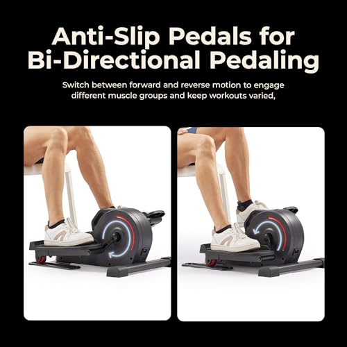 Sunny Health & Fitness Under Desk Pedal Elliptical Machine Leg Exerciser - color: Matte Black