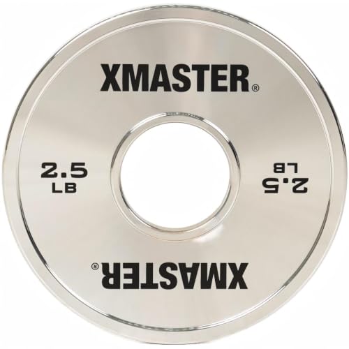 XMASTER FITNESS Chrome Steel Change Plates - size: 2.5LB Pair