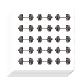 OLYCRAFT 300Pcs Self-Adhesive Sports Dumbbell Planner Stickers | 20 Sheets Fitness Equipment Stickers, Handbook Exercise Planner Sticker, Workout Tracking Sticker for Scrapbooking Journal - style: Barbell