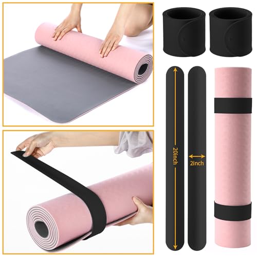 Halloscume Yoga Mat Bag Set for Women Including Yoga Tote Bag (Without Mat) Booty Resistance Bands Non Slip Sports Socks Silicone Ties for Pilates Travel Workout Office Home Gym - color: Black