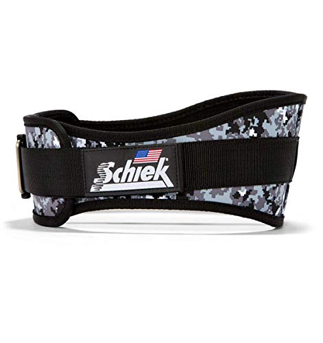 Schiek Sports 2006 Nylon 6 Inches Weight Lifting Belt - Support Belt for Power Lifting - color: Digi Camo, size: Small