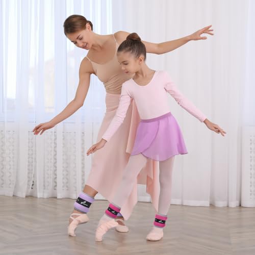 Sportneer Ankle Weights Wrist Weights Pair of 1/2/4/6/10 LBS for Men Women Kids Strength Training Wrist and Ankle Weights Set with Reflective Strips for Dancing Running Walking Fitness Workout Gym - color: Pink, size: 0.5 lbs x 2