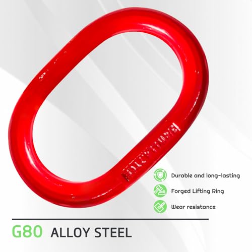 Heavy Duty Two Leg Bridle Web Sling 5ft 8800lbs Capacity Lifting Slings Straps with G80 Alloy Steel Grab Hooks Polyester Bridle Sling for Cargo Security Towing and Handling - size: 8800 lb / 5 ft