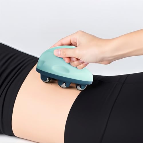 Lymphatic Massage Roller for Cellulite Remover Body Sculpting - Handheld Cellulite Massage Tool for Body Bloat Blood Circulation Lymphatic Drainage Green - size: Steel Roller-green