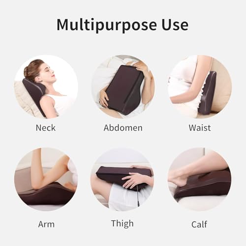 Boriwat Back Massager with Heat, 3D Kneading Massage Pillow for Back, Neck, Shoulder, Leg Pain Relief Deep Tissue, Gifts for Women Men Mom Dad(Brown) - style: Brown