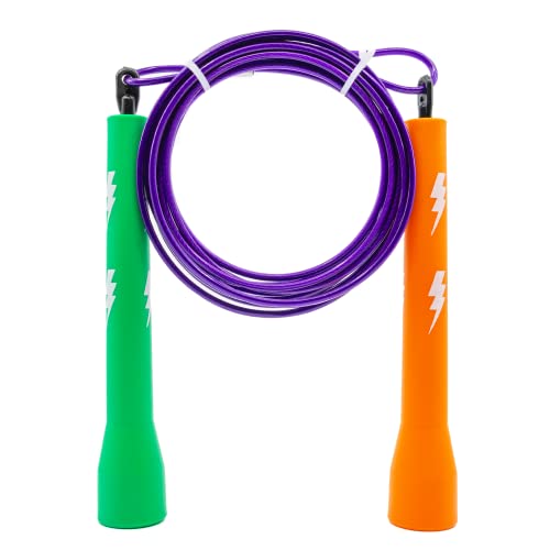 Double Under Wonder Jump Rope, Tangle-Free Speed Rope, Adjustable Speed Rope for Men, Women, Indoor Fitness Training Speed Skipping Rope, Jumping Rope, Perfect for Boxing Workout, Cardio, Endurance Training, Jump Rope for Double Unders - color: Good Vibes