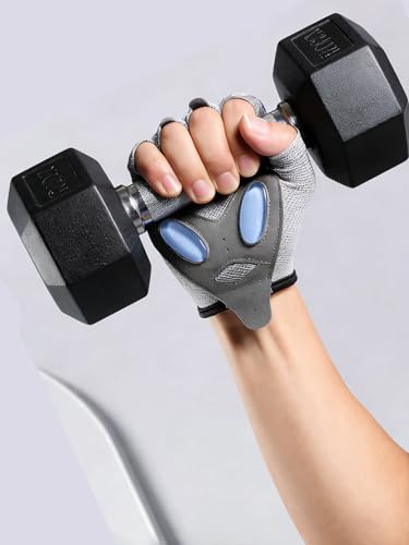 Women Workout Gloves Protection Dumbbell Glove Lightweight Breathable Glove - color: Black, size: Medium