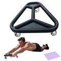 HOTWAVE Ab Roller Wheel for Core Workout – Extra-Wide Ab Exercise Equipment for Abs, Arms & Back – Stable & Quiet Fitness Roller for Home Gym Strength Training – Includes Knee Pad – For Men & Women - style: roller-black