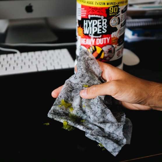 Juniper CLEAN Hyper Wipes, 1 Pack Heavy Duty Hand & Tool Cleaning Wipes, 8"x12" Multi-Surface Cleaning Wipes, Degreasing, All Purpose Cleaner, Mechanic, Work Wipes, 90 Count Canister - size: 90 Count (Pack of 1)