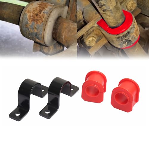 K80201 Front Sway Bar Bushing Kit for Ford F-250, F-350 Super Duty 4WD 1999-2006, F-450/F-550 Super Duty 4WD 1999-2004, 32mm Polyurethane Front Stabilizer Bar Bushings
