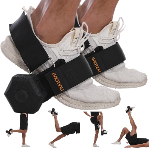 Monkey Foot Dumbbell Attachment for Glute Kickback Women's Leg Exercise Workouts at Home Adjustable Ankle Gym Strap Foot Weights Lifting Attachments Equipment for Men Hamstring Curls - size: 2PCS