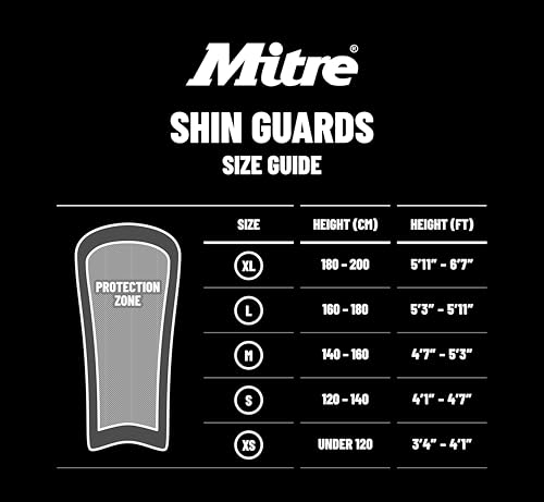 Mitre Unisex Soccer Shin Guards - color: Aircell Carbon Slip Black/Red, size: X-Large