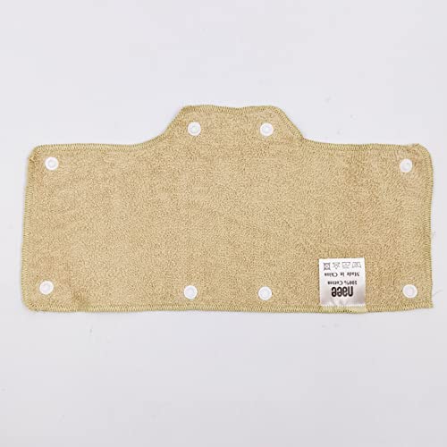 Beige Sweatband for Hard Hat Washable Velvet Terry Cotton Hard Hat Liner NAEE snap on (6pcs) - color: Beige