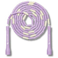 Pro-Grade Beaded Jump Rope for Beginners - color: Pastel Purple/Yellow