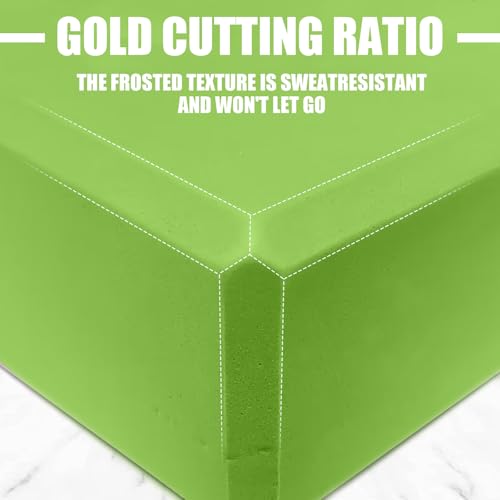 Septo 2 Pcs Yoga Blocks, 9x6x3 Inch Foam Blocks for Pilates | High density EVA foam Yoga Props lightweight non-slip surface for meditation stretching balance training - color: Green