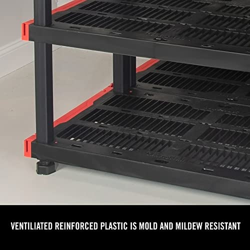 CX Craftsman 4-Tier Highly Durable Storage Rack, 4 Shleves That Support up to 200lbs/shelf, Organization and Storage, Weather-Resistant Design, Easy Assembly, American Made (55H x 40W x 24D) - style: 4-Tier
