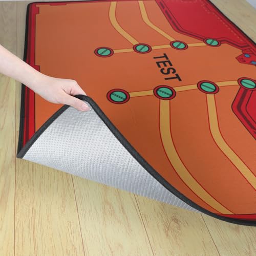 Chair Mat for Hardwood Floor-Gaming Chair Mat-Evangelion Asuka Langley Plugsuit Inspired Design, Anti-Slip, Easy Clean & Machine Washable (35"×47") - color: Asuka Langley Plugsuit