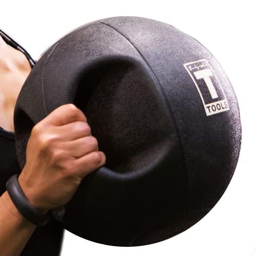 Body-Solid Exercise Medicine Balls, Heavy-Duty Non Slip Rubber Grip with Dual Handles Medicine Ball for Weights Training, Weightlifting & Core Workouts - size: 10 lbs.