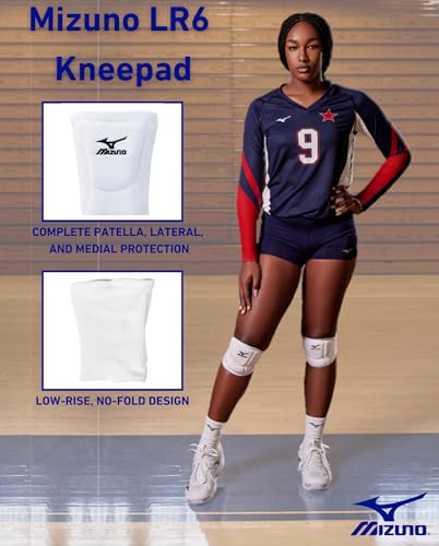 Mizuno LR6 Volleyball Kneepad - color: Black, size: Large