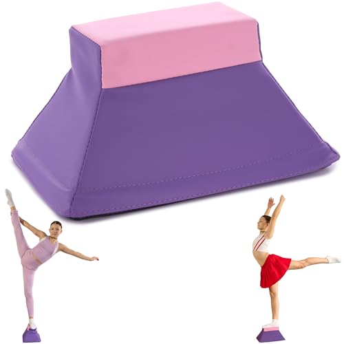 Stunt Trainer Stand for Cheerleading | Portable Cheer Balance Trainer | Stunting Flyer Practice Platform | Lightweight Gymnastics Balance Block | Cheerleading Equipment for Safe Skill Training - color: Purple v2
