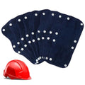 Hard Hat Sweatband, 9 Pack Hardhat Sweatband, Cotton Liner Hard Hat, Washable Sweatband for Hard Hats, Reusable Sweat Liners for Helmet Users - color: Deep Blue