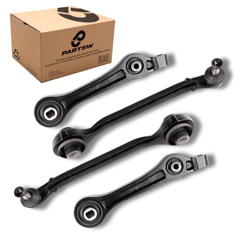 4 Pc Steering Kit Lower Control Arms CA81085 K620257 K620258 Compatible with 2005-2011 Chrysler 300 Dodge Charger Challenger Magnum RWD - PartsW - size: 6. Lower Forward & Rearward Control Arms 4Pc