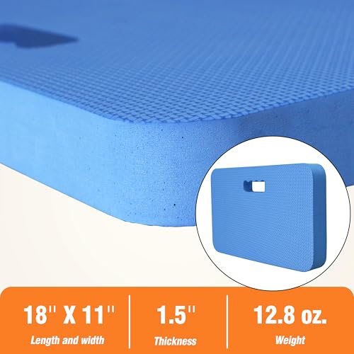 Gardzen 3-Pack Extra Thick Garden Kneeling Pad, EVA Foam Kneeler Pad for Gardening, Baby Bath, Yoga, Pilates, Exercise, 18" x 11" x 1.5", Blue - size: 18" x 11" x 1.5" - 3 Pack