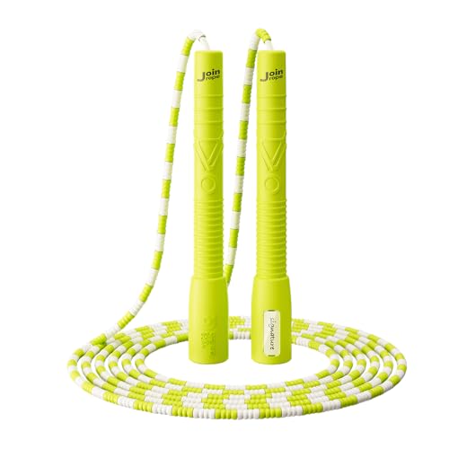 Adjustable Dual-Bearing Jump Rope with Soft TPU Beads – Tangle-Free, Smooth-Spinning, Durable for Indoor/Outdoor Cardio, for Kids & Adults - color: Green