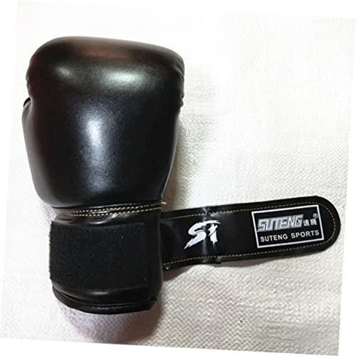 Kids Boxing Gloves: Toddler Boxing Training Gloves for Boys Ages 3-8 PU Leather Punching Bag Mitts for Kickboxing Muay Thai, Sparring Equipment for Children Beginner, Black