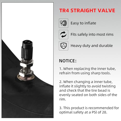 (2 Pack) AR-PRO 2.25/2.50-16” Off-Road Motorcycle Inner Tubes with TR4 Valve Stem - 70/90-16 Motorcycle Tire Replacement Inner Tubes - Compatible with Dirt Bikes, Pit Bikes, and Off-Road Motorcycles - size: 2.25/2.50-16"