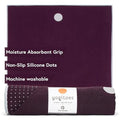 Manduka Yogitoes Hot Yoga Mat Towel - 71" | Moisture Activated Grip | Patented Silicone Nubs | Highly Absorbent, Durable & Easy Care | Made from Recycled Materials | 71 x 24 Inches | Indulge - color: Indulge, size: 71" x 24"