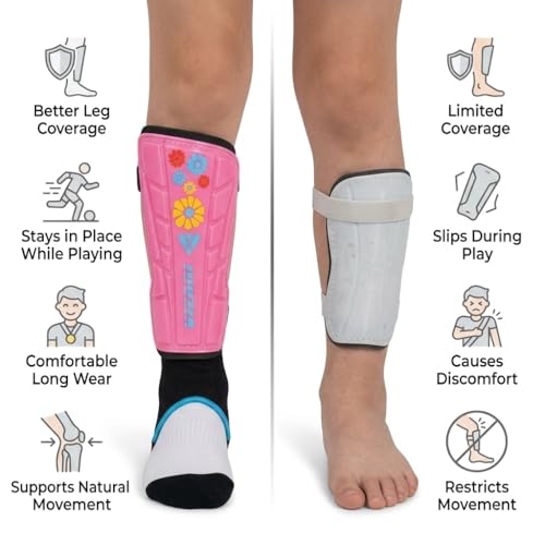 Vizari Blossom Pink/Blue Shinguard - size: X-Small