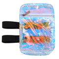 Carnival Thigh Bag Holographic Thigh Pack with Adjustable Strap Leg Harness for Women Iridescent Hiking Travel Pack (Multicolor) - color: Multicolor, style: Leg Bag