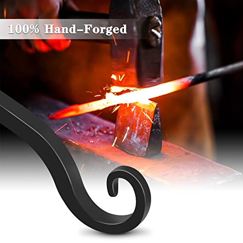 Gtongoko 15" Heavy Duty Outdoor Plant Hanger Wall Bracket, 2 Pack | 57lb Capacity,Rust-Resistant Finish,Easy Installation,Fit Hanging Baskets,Ideal for Bird Feeders & Lanterns - size: 15 Inch, style: L-shape