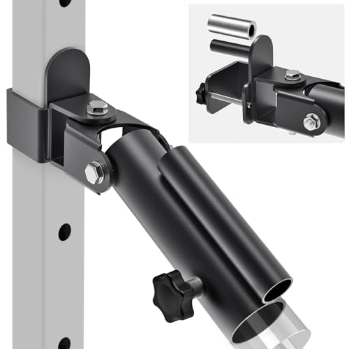 Kipika Power Rack Attachment for 5/8" & 1" Holes - Heavy Duty Home Gym Equipment for 2x2 or 3x3 Squat Rack, Adjustable and Easy to Install - color: For 2x2 Rack with 5/8" or 1" Hole + 1"&2" Bars