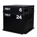 REP Fitness Stackable Soft Foam Plyo Box Set, Adjustable Plyometric Jump Box for Home Gym Workouts, Plyometric Jumping Platform for Exercise, Step Training, HIIT & CrossFit - style: 6" and 24"