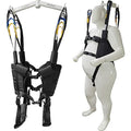 Patient Lift Sling Medical Aid Standing Transfer Belt Walking Strap Heavy Duty Carrier Fold Up Full Body Get Up Sit to Stand Assist for Elderly Senior AnyBack Black