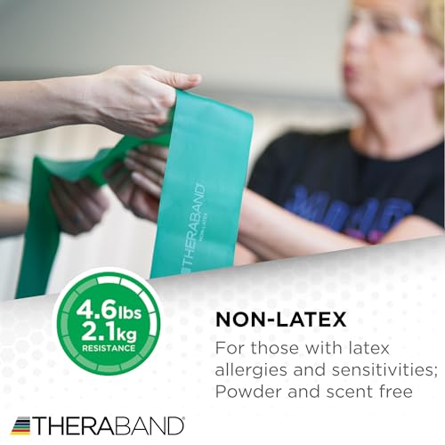 THERABAND Resistance Bands Set, Elastic Bands for Exercise & Physical Therapy, Strength Training for Upper & Lower Body Fitness - size: Beginner Set, style: Non-Latex