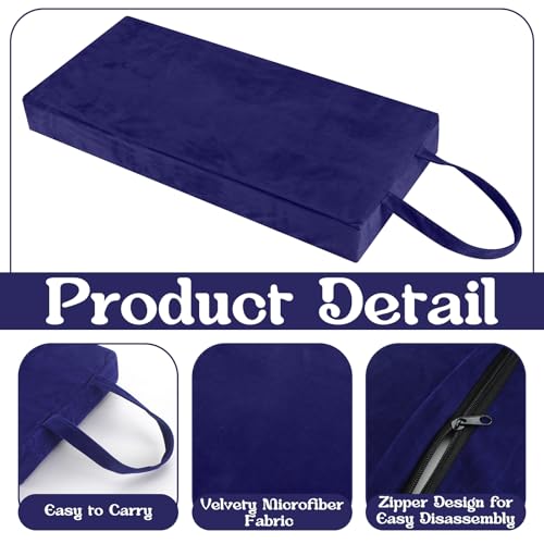 Colingmill Personal Prayer Kneeler Pad 18 3/4 Inch Christian Kneeling Pillow Microfiber and High Density Foam Personal Religious Prayer Kneeler Pad Pillow Bench for Kneeling Christian Gift(Navy Blue) - color: Navy Blue