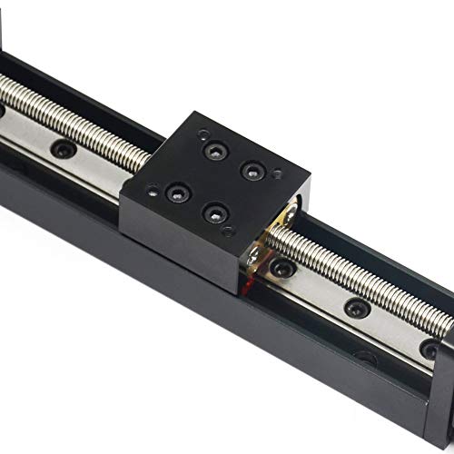1PCS Mini Linear Rail Guide Slide Actuator T6x1 Lead Screw with NEMA11 Stepper Motor,200mm Effective Stroke Length for DIY CNC Router Parts X Y Z Linear (Size:200mm) - size: 200mm