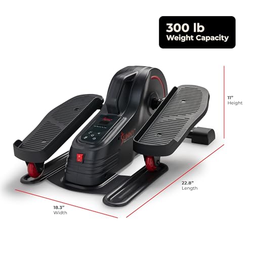 Sunny Health & Fitness Under Desk Pedal Elliptical Machine Leg Exerciser - color: Matte Black