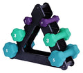Ader Neoprene Dumbbell Set - color: Neoprene DBS w/ 3 Pair Rack (1,3,5 LBS)