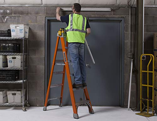 Louisville Ladder 12-Foot Fiberglass Step Ladder, 300-Pound Load Capacity, Type IA, FS1512 - size: 12 feet