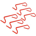 YEXEXINM 6 Pack Agility Speed Training Hurdles- 6" Detachable Agility Training Hurdles- Sports Practice Equipment for Athletes, Soccer, Basketball - color: orange
