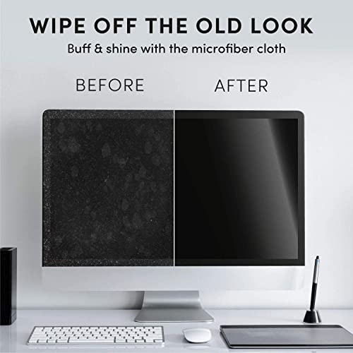 Electronic Wipes Streak-Free Screen Cleaner, TV Screen Cleaner for Smart TV, Screen Wipes Computer Cleaner, TV Cleaner for Electronics: Laptop, Car Phone, iPad | Microfiber Cloth Included [160 Wipes] - size: 4 Pack (160 Wipes)