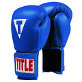 Title Classic Leather Elastic Training Gloves 2.0 - color: Blue, size: 18 oz