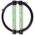 Elite Jumps Surge 3.0 Speed Jump Rope, Double Unders | Patented dual-bearing handle. Kink-resistant cable for premium spin control. Pro speed rope. - color: Neon Green, size: Surge 4.0