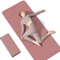 7-Fold Yoga Mat 70"x24" - 1/2 Inch Thick | Folding Exercise Mat, Compact Non-Slip TPE Mat, For Travel, Storage, Yoga & Home Gym, Lightweight & Portable - color: Pink + Navy