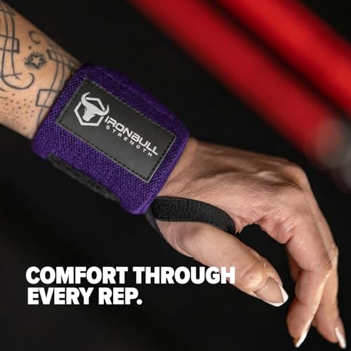 Wrist Wraps for Weightlifting (USPA & IPL Approved) - 18” Premium Quality Wrist Straps for Weightlifting - Weight Lifting Wrist Wraps with Thumb Loop - Best Gym Wrist Wraps for Lifting Weights, Curls & Dips - Lifting Wrist Wraps for Bench, Powerlifting &