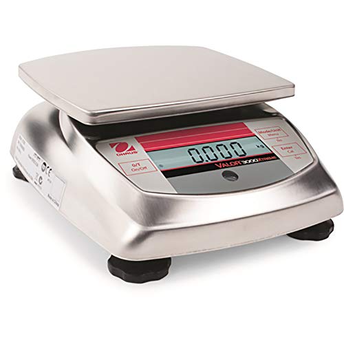 Ohaus Portion Control Scale, 4 kg x 0.1 g - size: lbs 4 - lbs 6.615 - VAC 100 to 220